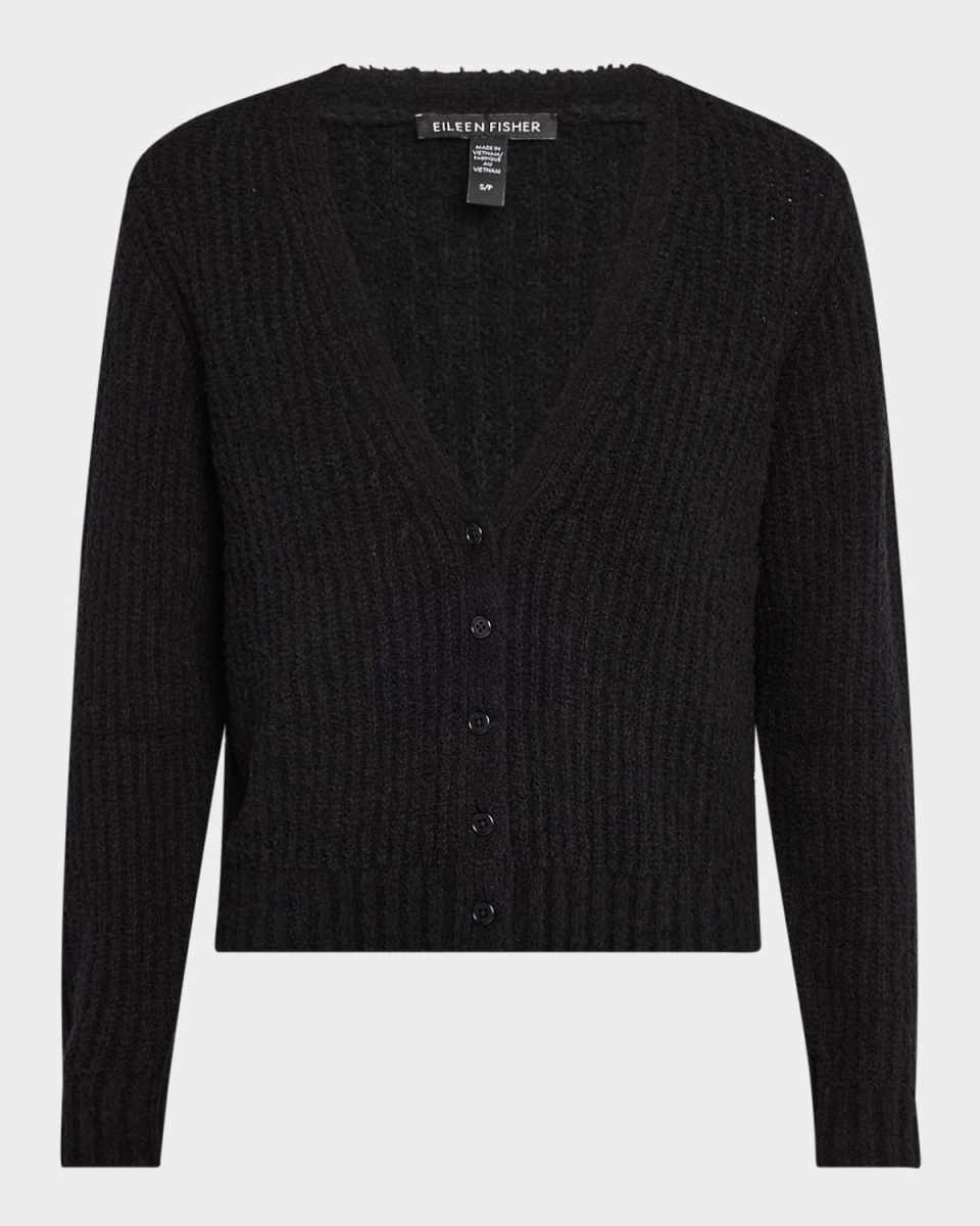 Fluffy V-Neck Cardigan